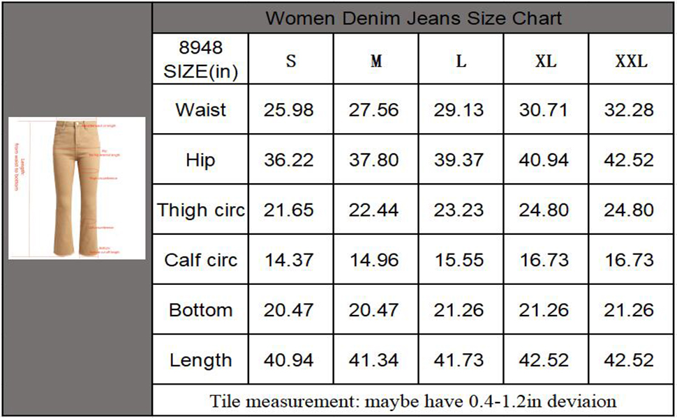 Women's Jeans High Waisted Flare Jeans for Women-Stretch Skinny Bell Bottom Jean Straight Leg Frayed Raw Hem Denim Pants