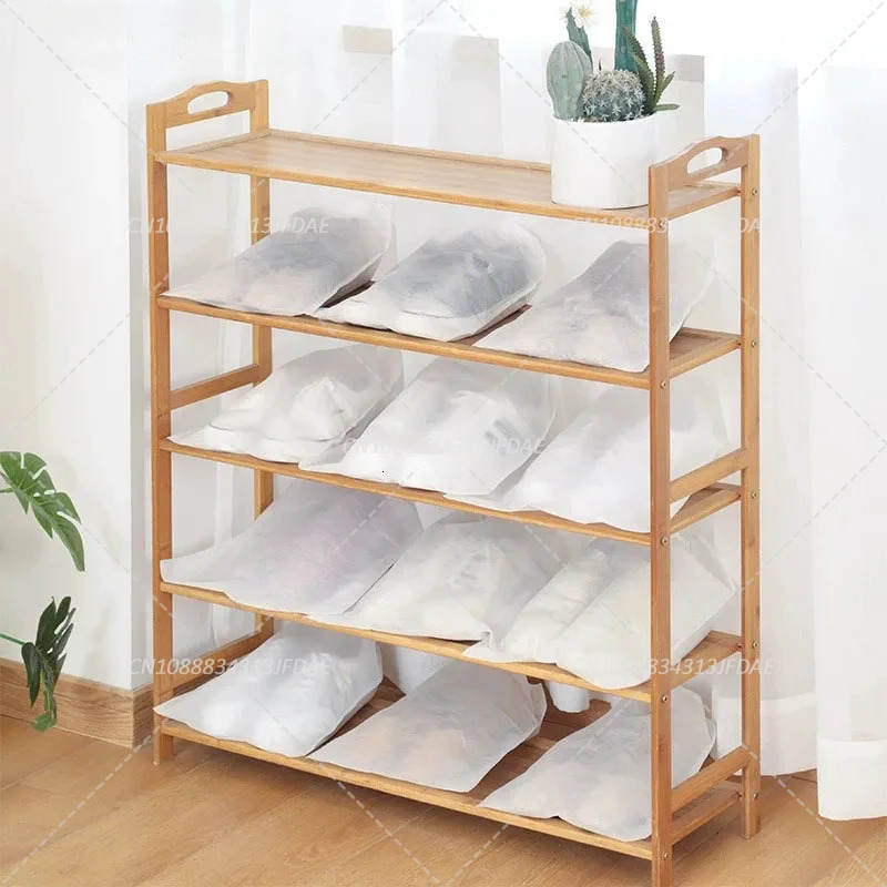 1030 shoe covers nonwoven fabric dustproof drag transparent storage bag travel dry protection 250318