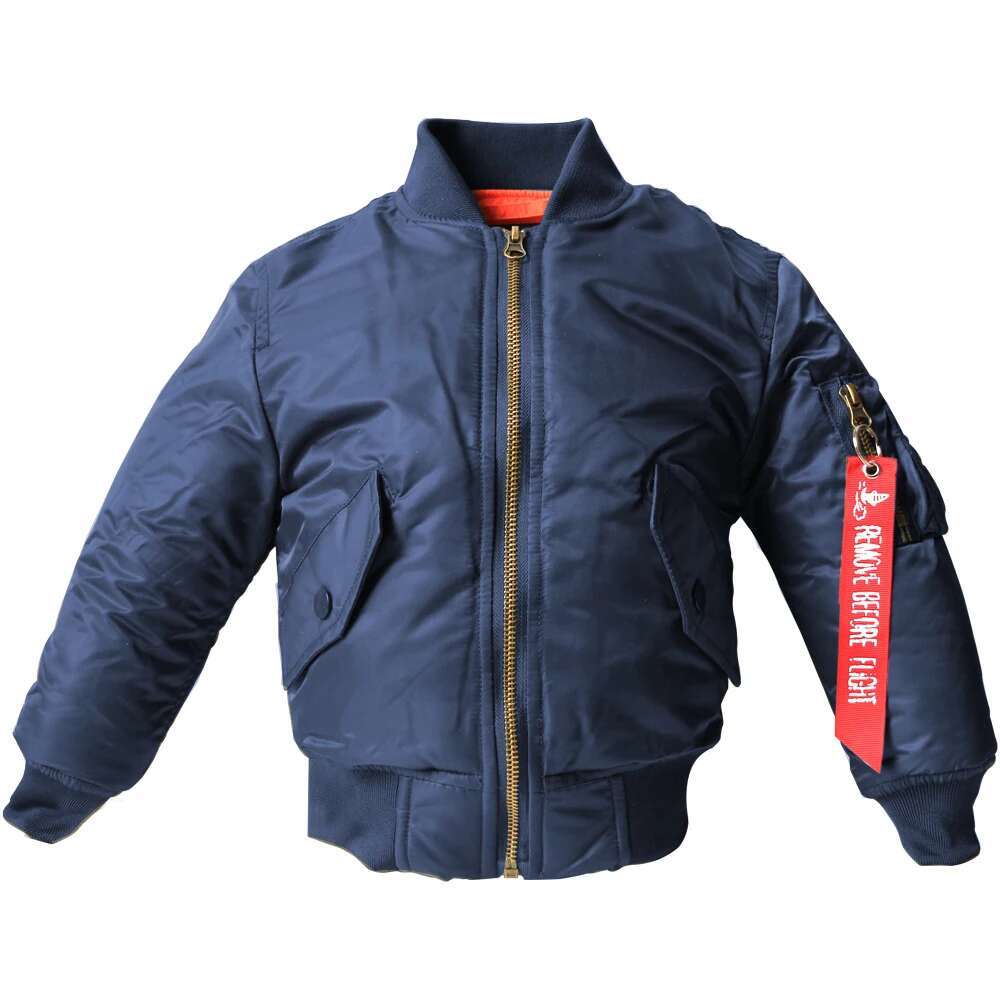 2-12 Yesars Children Clothes Winter Jackets For Boys Coat Kids Warm Ma-1 Bomber Flight Outerwear Baby Jacket Clothing