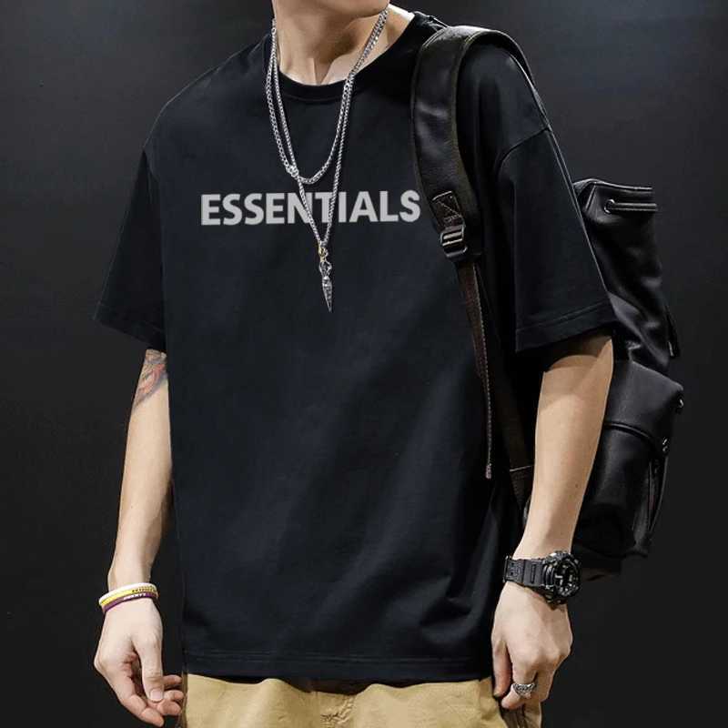 New Mens Pure Cotton Short sleeved T-shirt Trendy Brand Summer Loose Couple T-shirt Street Trendy Clothing HarajukuT250318