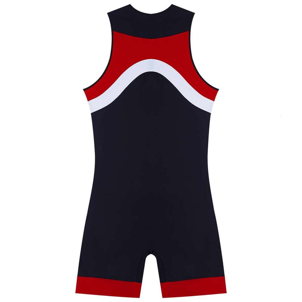 Iefiel men's one-piece swimsuit swimsuit shorts combination sports swimsuit spandex bodysuit swimsuit UPF 50+