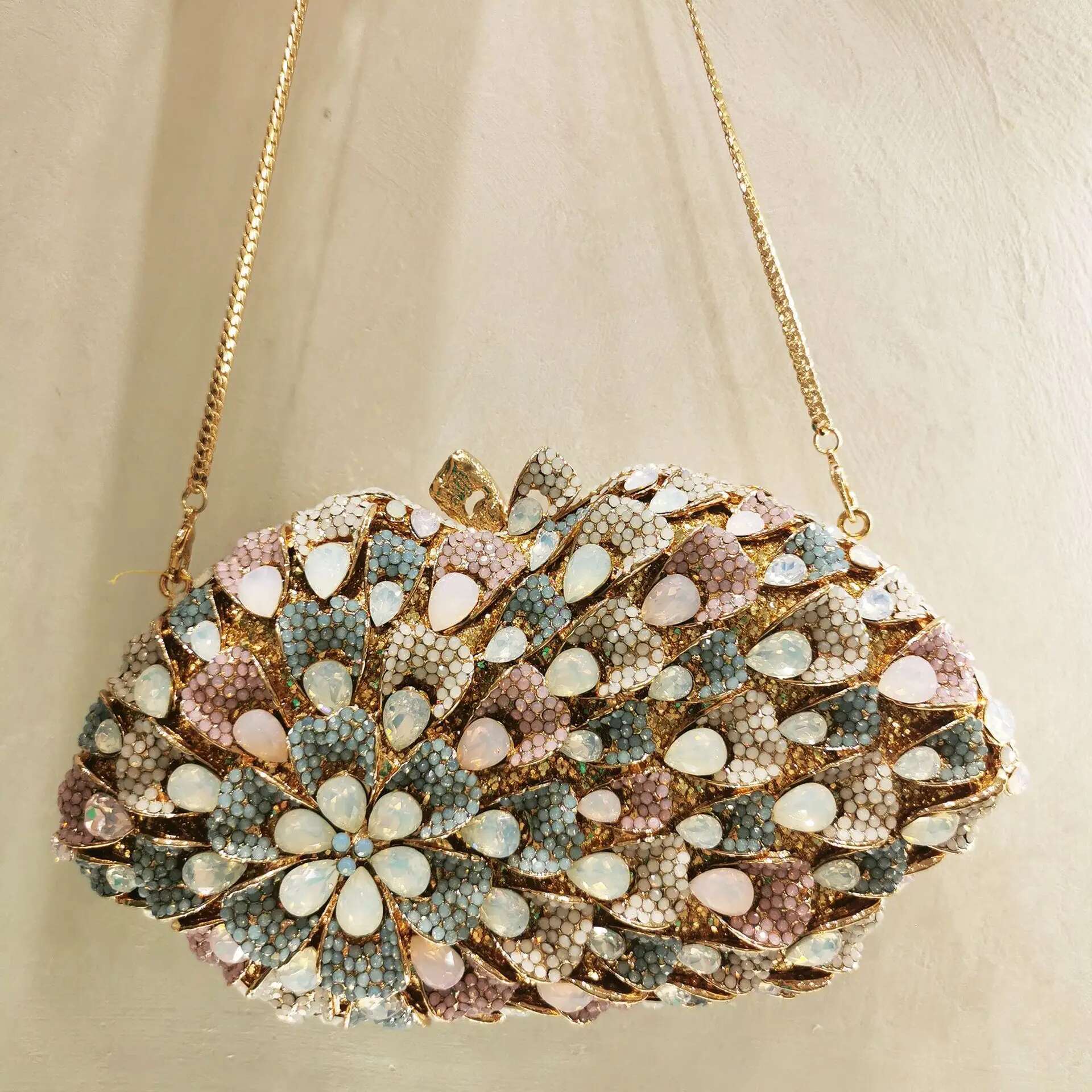 XIYUAN Full Big Stones Evening Bags Female Clutches For Women Dinner Rhie Handbags Wedding Bridal Crystal Clutch Purse
