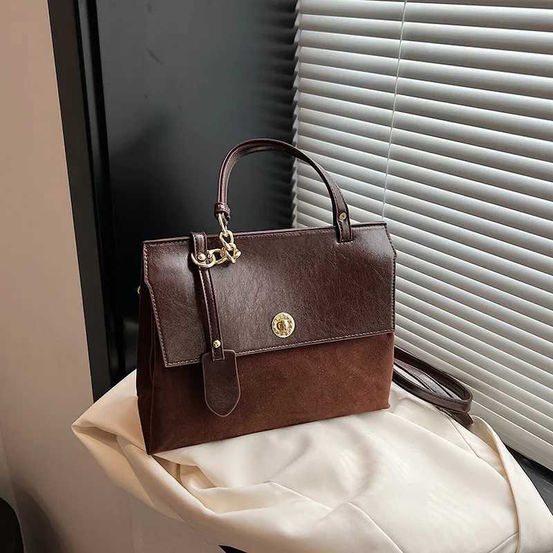 2024 New Messenger Bag Large Capaci Texture Double Shoder Small Backpack Cmuter Handbag Z250318