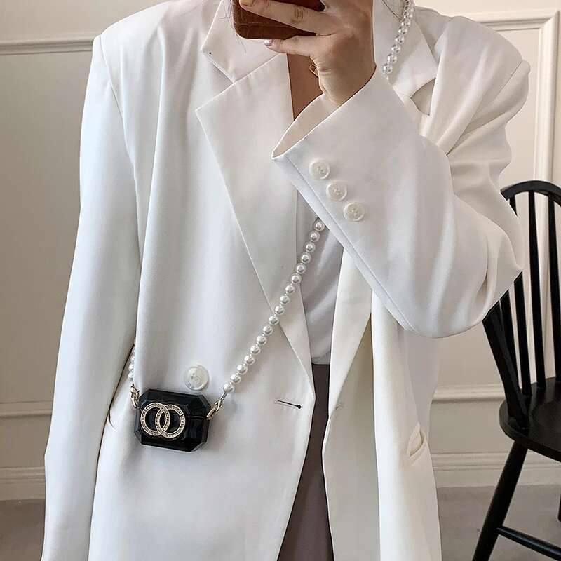 Summer Mini For Women 2021 New Designer Crossbody Bags Pearl Chain Fashion Coin Purses Party Small Satchel Female