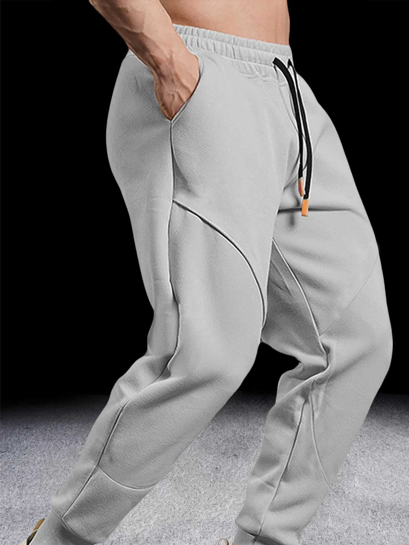 Mens sports casual mens winter loose thick outdoor running cuffs sports pants gym American basketball training pants W250318