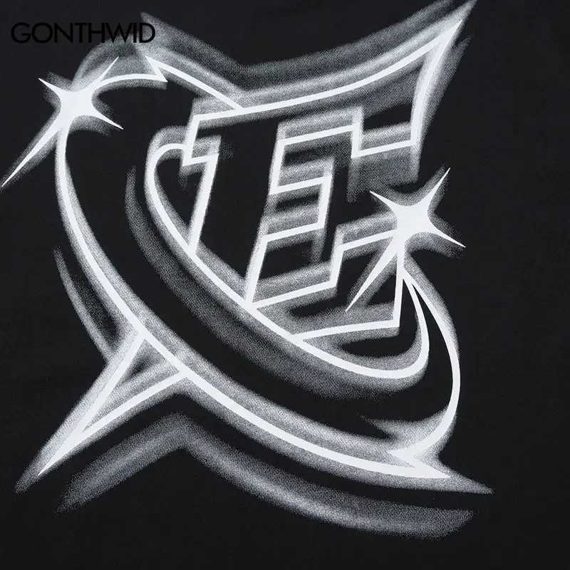 Mens street clothing T-shirt celebrity aesthetic graphic T-shirt oversized black casual T-shirt 2023 Harajuku hip-hop top T-shirt cottonT250318
