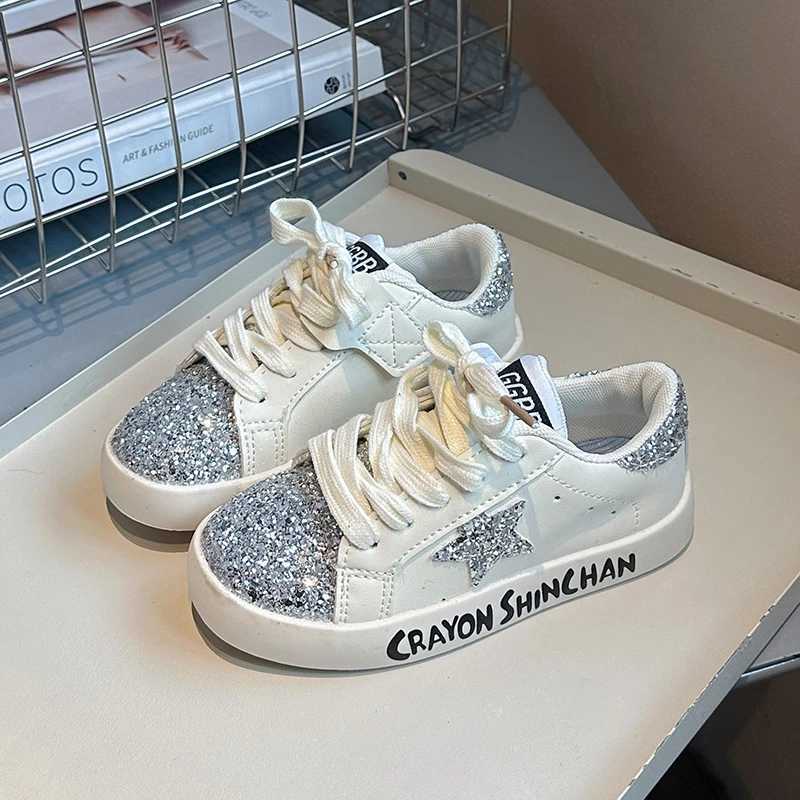 Sports shoes for children autumn new boys and girls sports net shoes casual board shoes leather soft soled childrens white shoesXJ250318