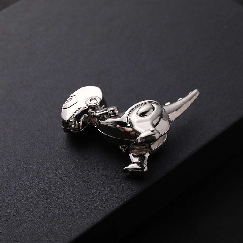 Stainless steel necklace dinosaur couple style hip-hop t-shirt accessories fashion trend men's sweater chain