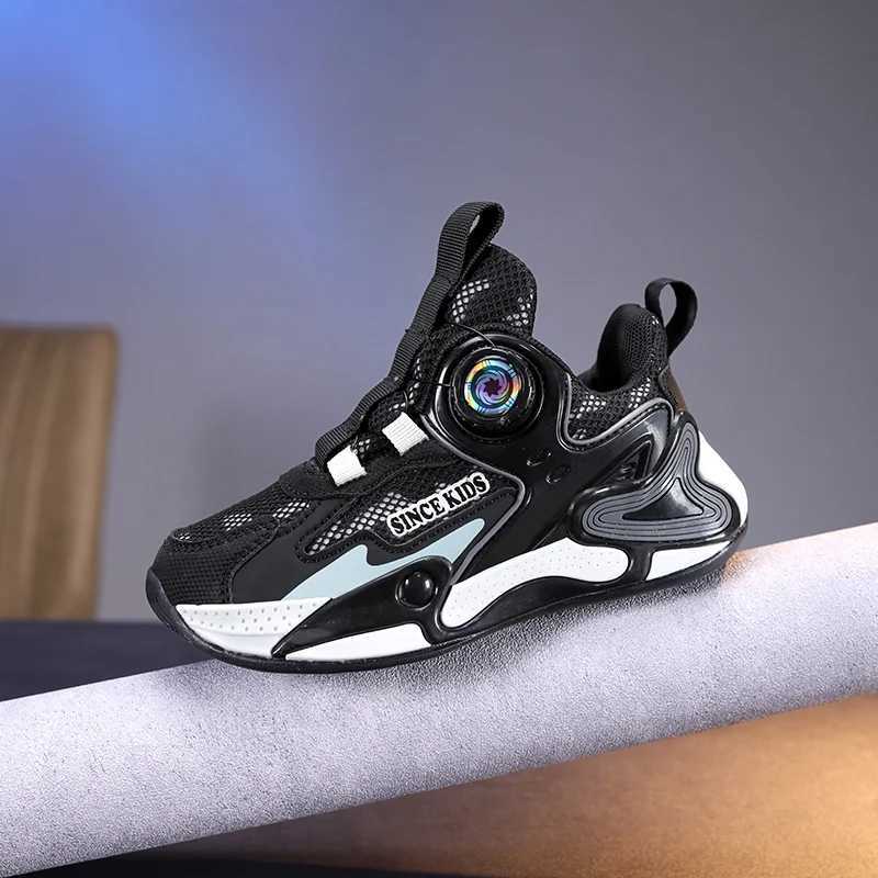 Childrens fashionable sports shoes boys casual shoes leather flat shoes student walking shoes outdoor girls basketball sports shoes W250318