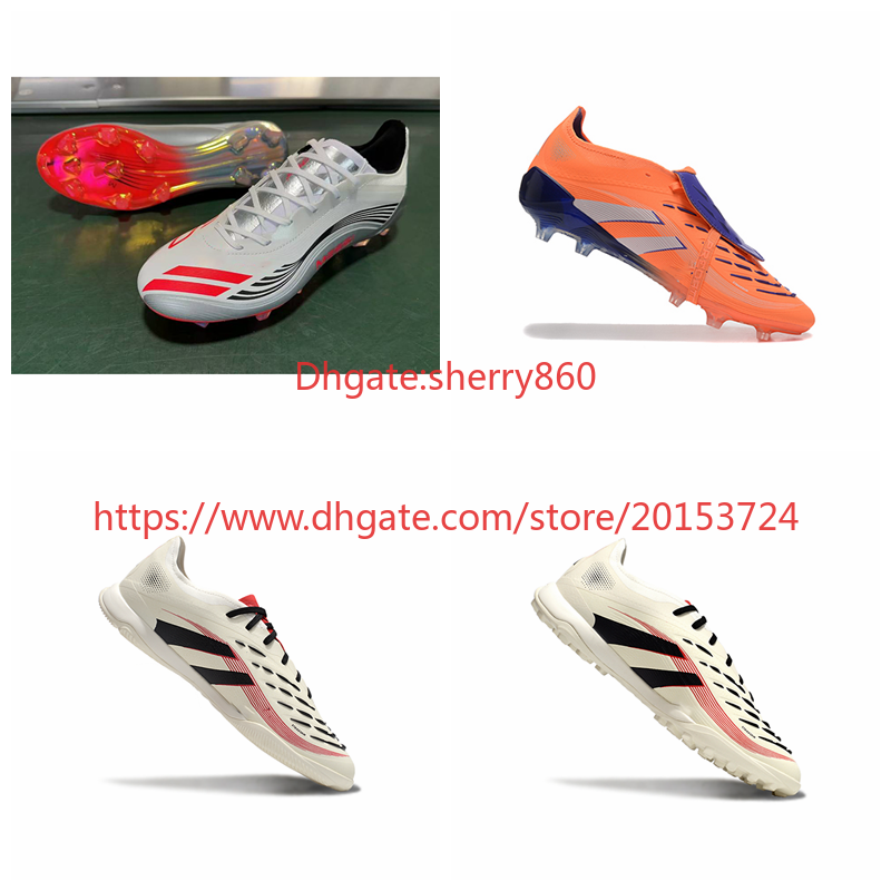 Mens soccer shoes FG TF cleats football boots Adult Outdoor Lawn Breathable Sneakers orange