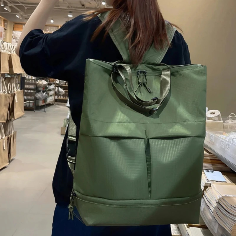 Y2K Unisex Large Capacity Nylon Backpack Men Waterproof Sports Bag Women Casual Travel Backbag Trend School Bags Leisure Handbag 250318