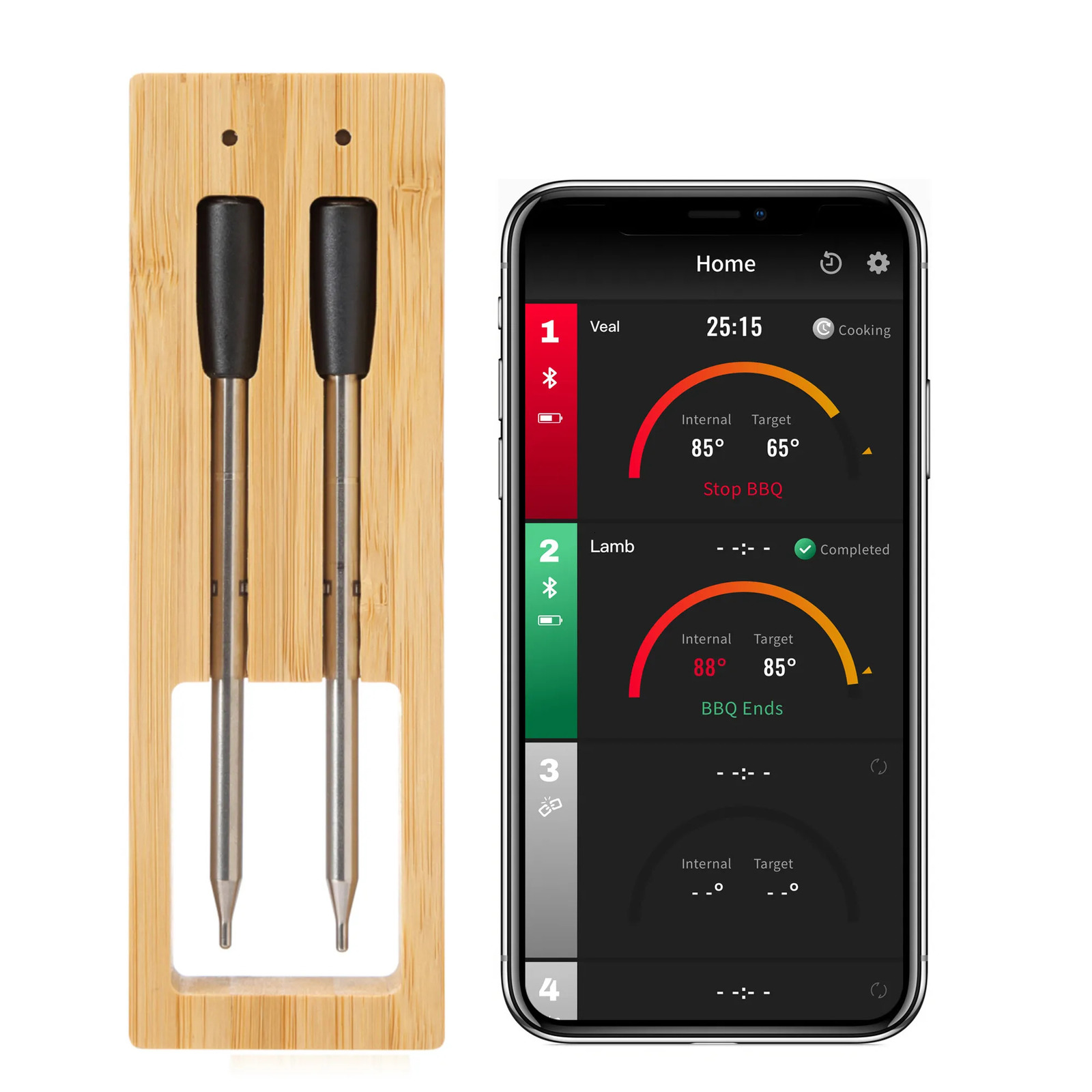 est Wireless Meat Food Thermometer Kitchen Cooking Tool Oven Grill BBQ Steak Bluetooth Temperature Meter Barbecue Accessories 250331