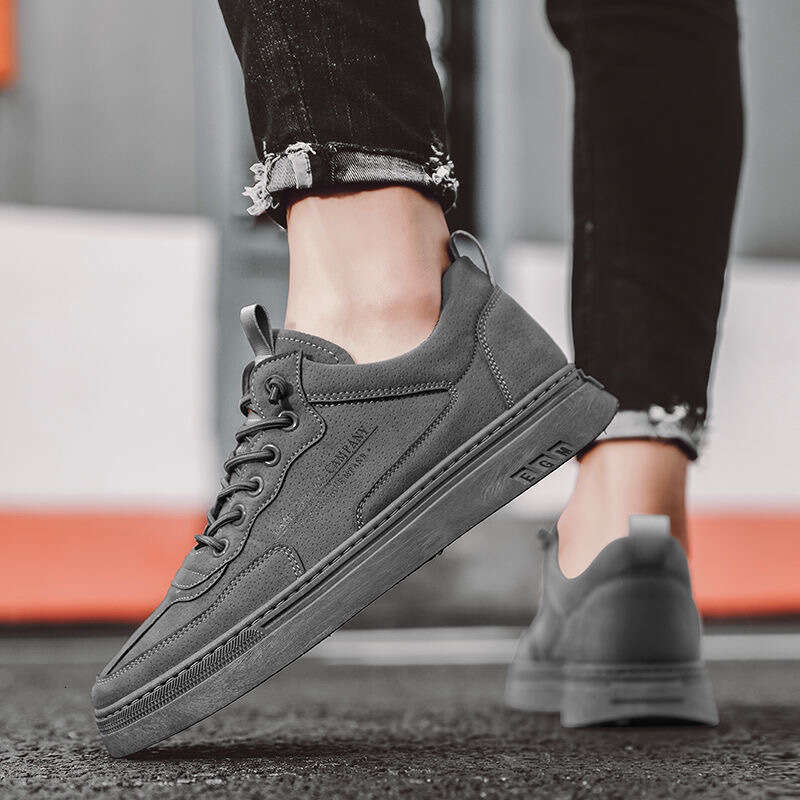 for Men 2025 Spring New Men's Construction Site Wear resistant Lightweight Board Korean Edition Trendy Versatile Sports and Casual Shoes