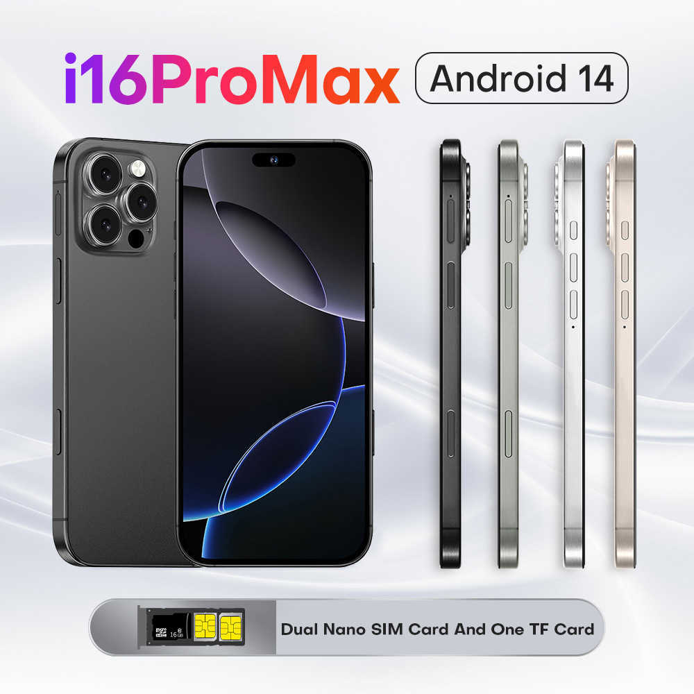 Smartphone Phones New i16ProMax phone 4+64G true 4G full network 6.73-inch screen Android 10 selling z250319