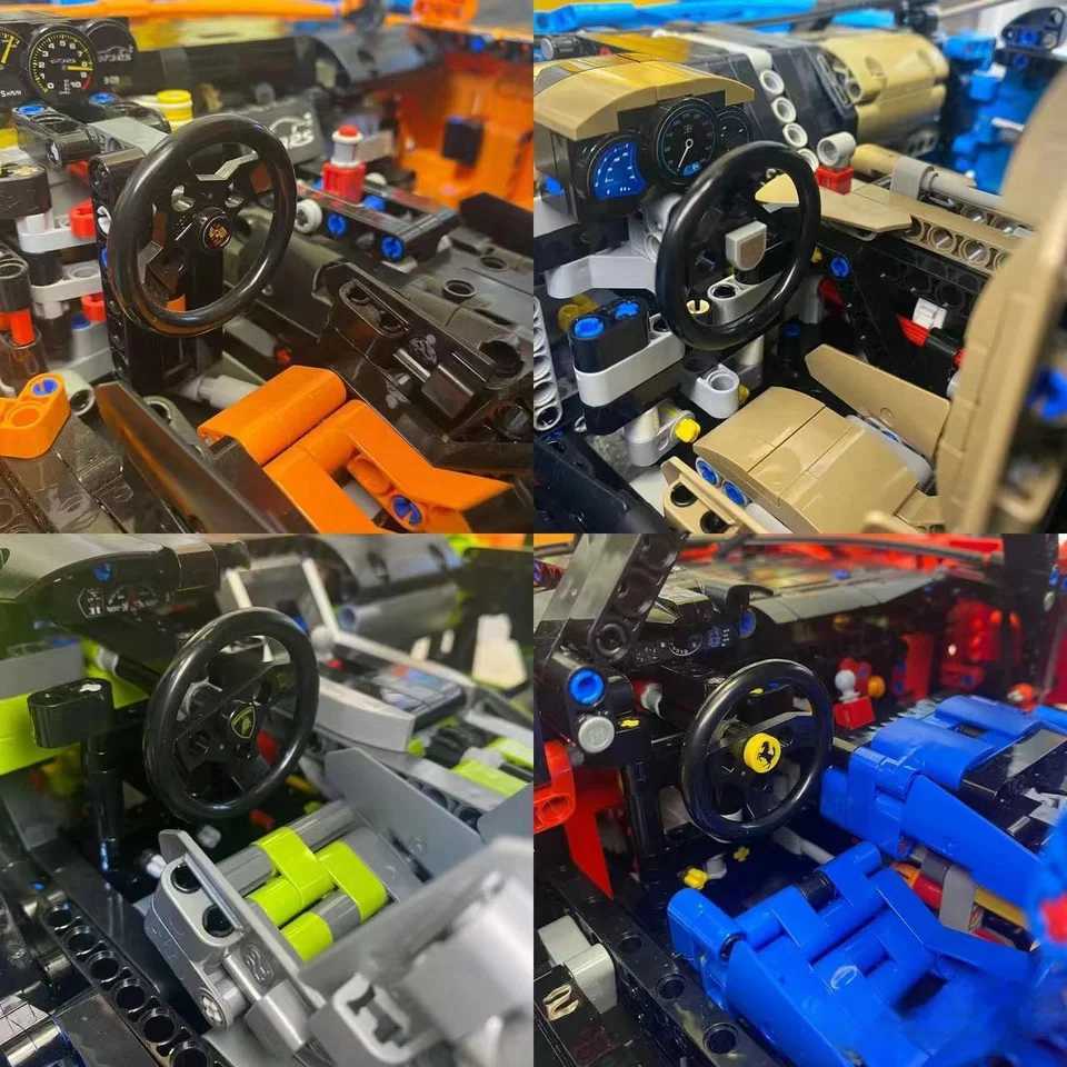 NEW Technical Supercar Model Race Car Building Block Set Assemble Vehicle Toy Adult Diy Collection Childrens Birthday GiftsXJ250318