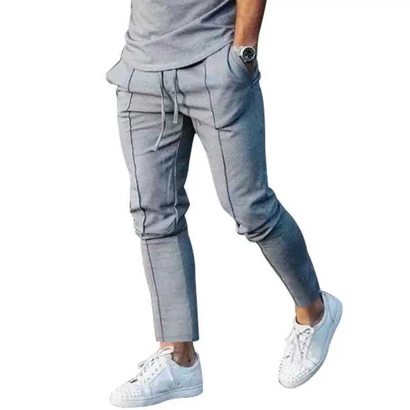Autumn Casual Pants High Street Pants Solid Color Slim Fit Car Folding Mens Casual Pants W250318