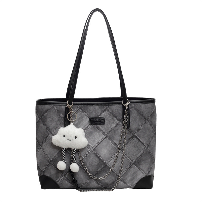 Large Capacity For Women New Summer Fashion Simple Shoulder Versatile Texture Commuting Stylish Tote Bag Small Shoulder Bags