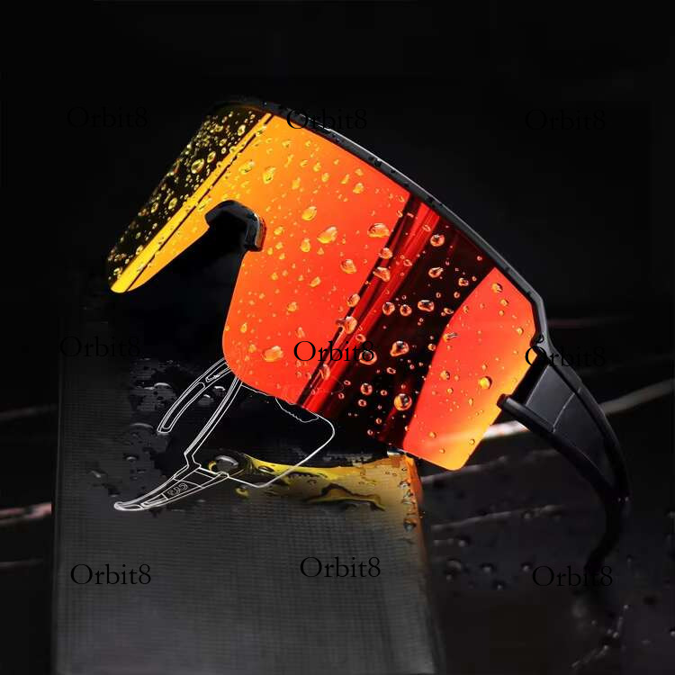 RTS New UV400 Sport Polarized Sunglasses Cyclists Cyclist Oculos Ciclismo Mirrored Red TAC Lenses for Sun Protection Biking