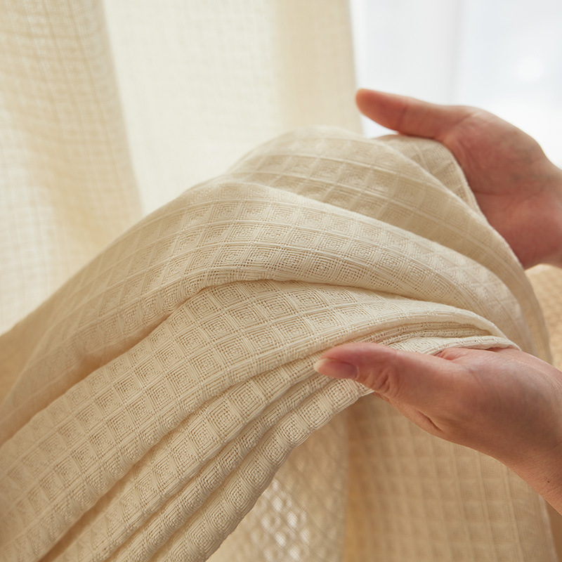 C8 Japanese cotton and linen curtain and window screens log style hotel thickened B&B living room restaurant bedroom bay window finished product whole