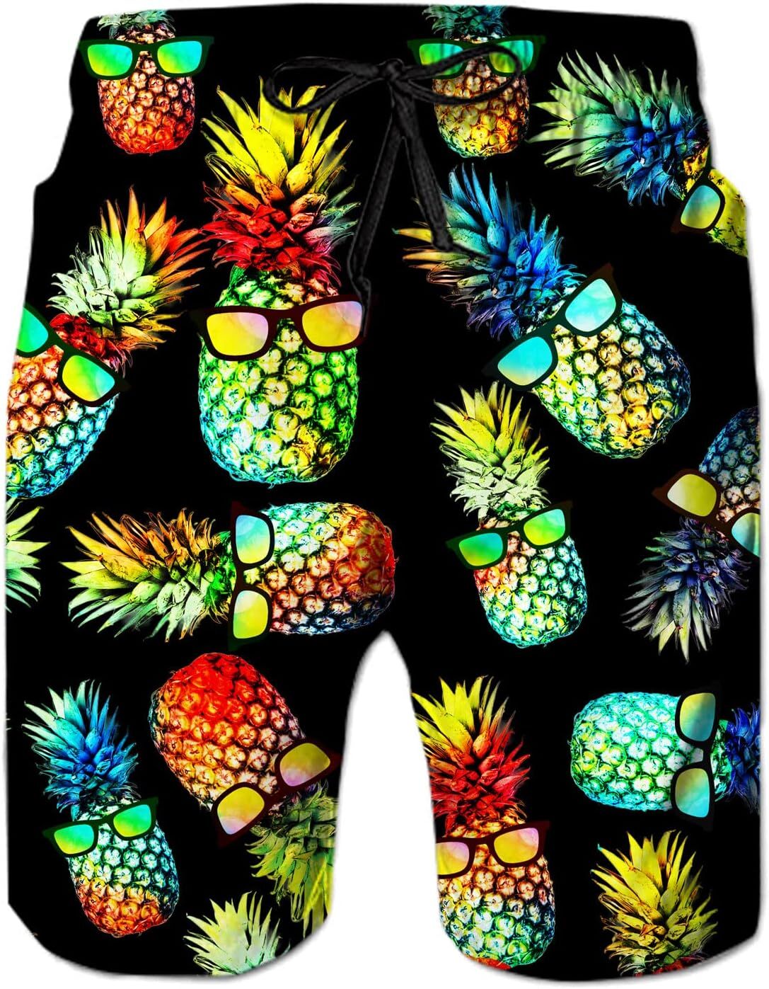Men Swim Trunks Drawstring Elastic Waist Quick Dry Beach Shorts with Swimwear Bathing Suits Fashionable printed shorts