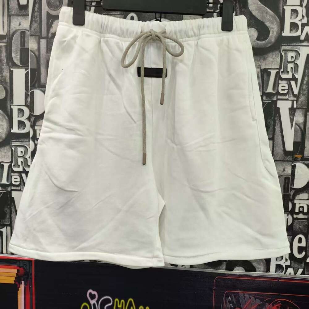 American high street fashion brand summer solid color loose casual five quarter shorts