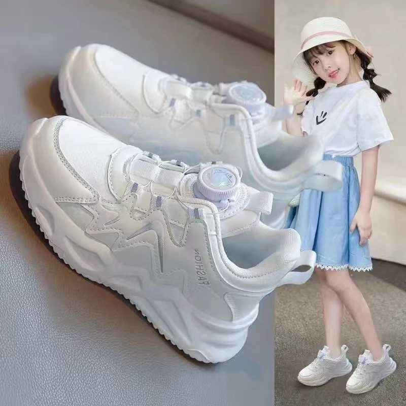2024 Spring/Summer Leather Sneakers and Casual Shoes Thick Soles Inner High Dad Shoes Student Shoes Flat Shoes W250318