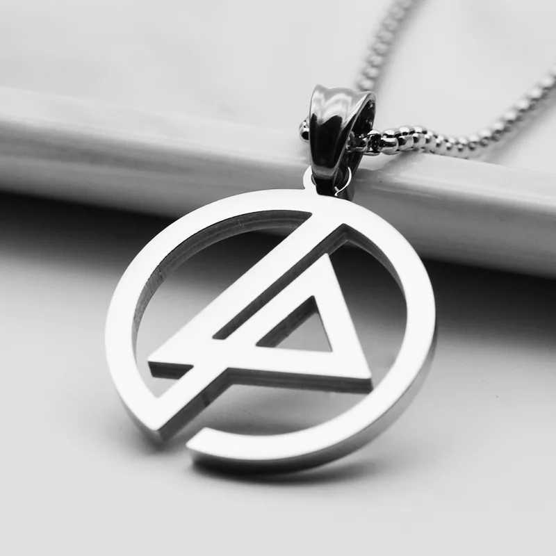 Fashion Geometric Pendant Men Necklace Square Round Tag Street Rock Women Retro Titanium Steel Accessories Hot Sale W250318