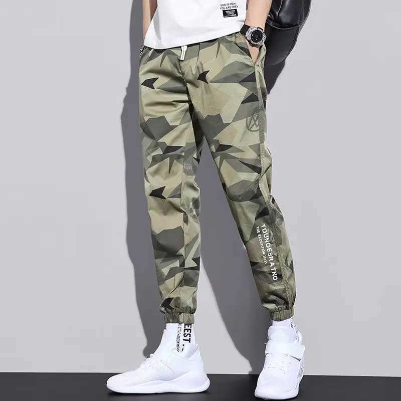 2025 new mens workwear casual pants European and American mens loose straight casual pants mens workwear pocket pants S-XXXL W250318
