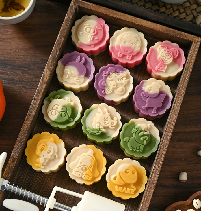 Diy Handmade 50g Mooncake Mold Cookie Tool Festival Middle-autumn Day Bakery Kitchen Asccessories
