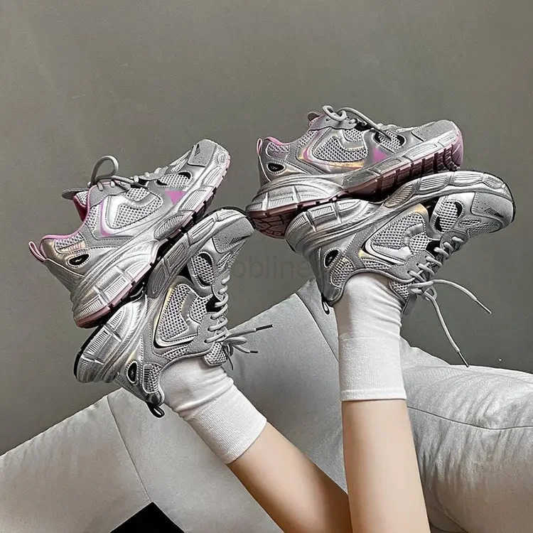 2024 New Breathable Vcani Shoes Wen Casual Platform Sneakers Summer Thick Bott Low Top Large jogging shoes Z250318
