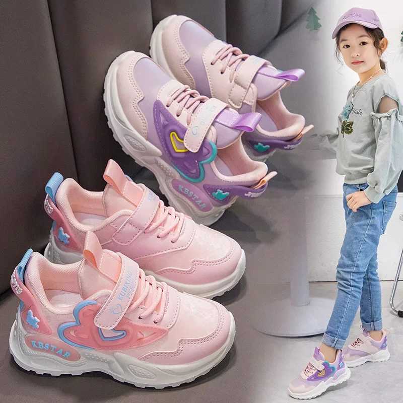 Girls double net sports shoes spring and autumn new sled comfortable casual shoes childrens soft soled running shoesXJ250318