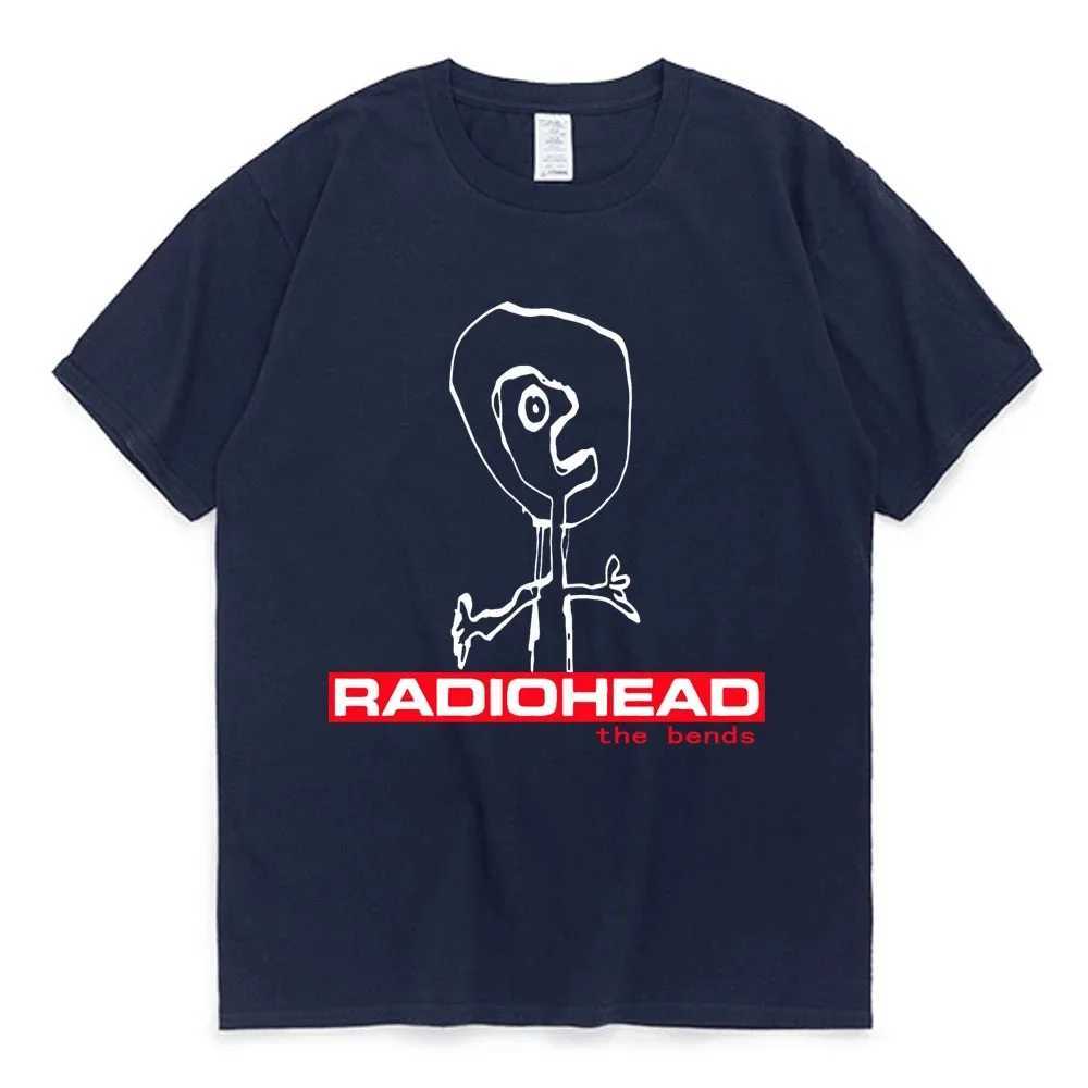 Radiohead The Bends Graphic T-shirt 90s Retro Punk Hip Hop Short Sleeve T-shirt Large Street Mens T-shirtXJ250318