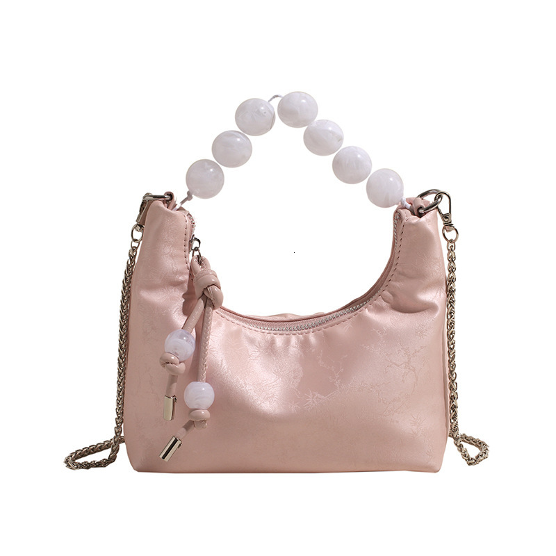 2025 Spring summer Fashion Designer Mini Cloud Bag Women s Trendy Chain Pearl Handbag Multi Functional Crossbody Bag Leisure Vacation Wallet Handbag