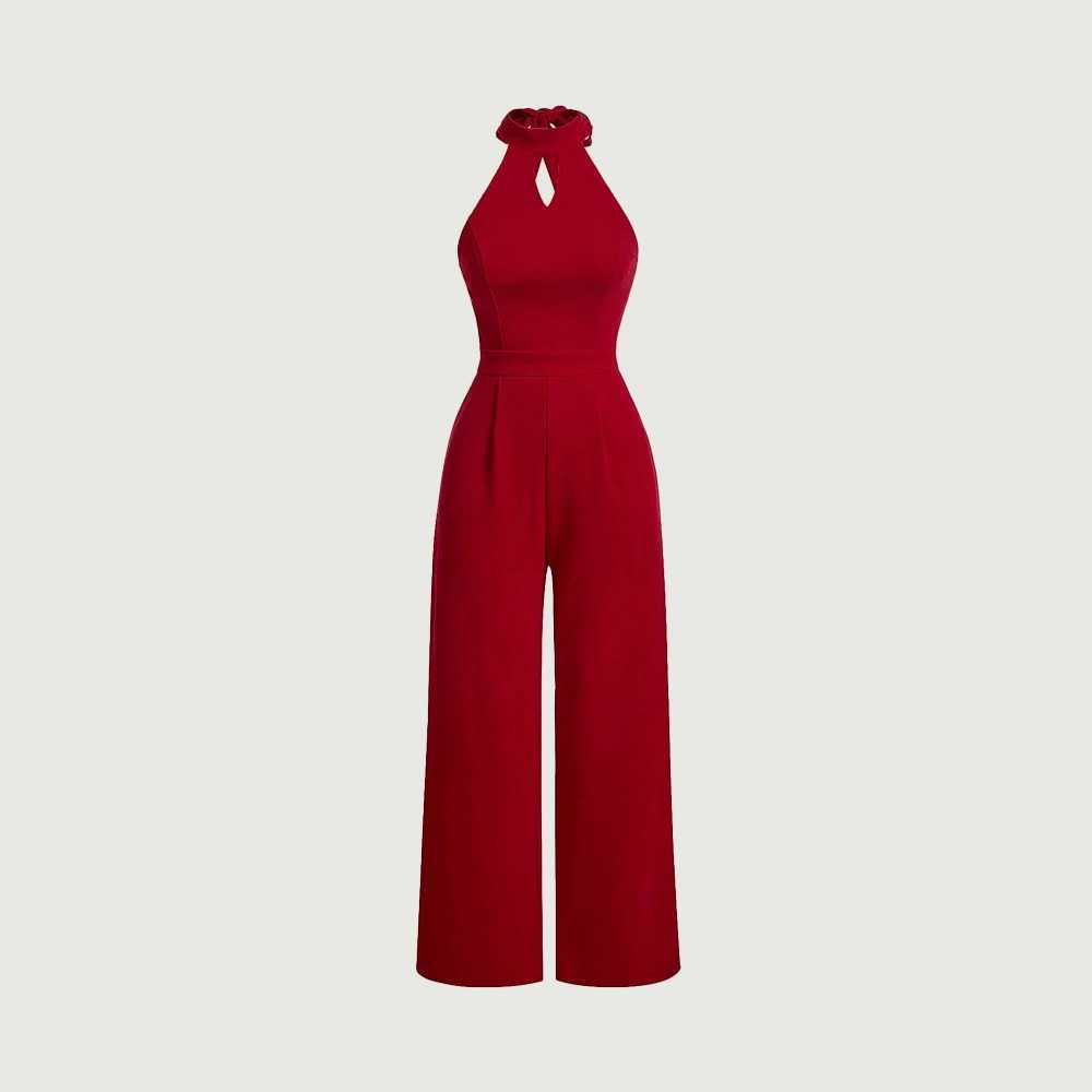 Mia Muse jumpsuit all season fashionable Korean cut flat shoulder camisole collar straight ankle casual womens jumpsuit X250318