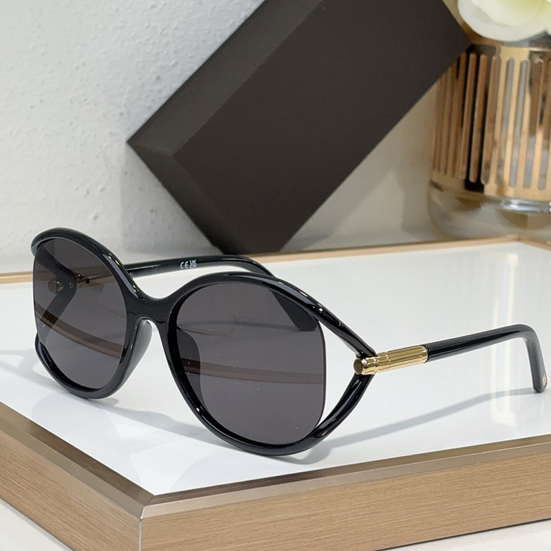 Women Designer Polarized Whitney Oversized Sunglasses 1090 Semi suspended lens Women metal temples Sunglasses 100% UVA UVB protection goggles