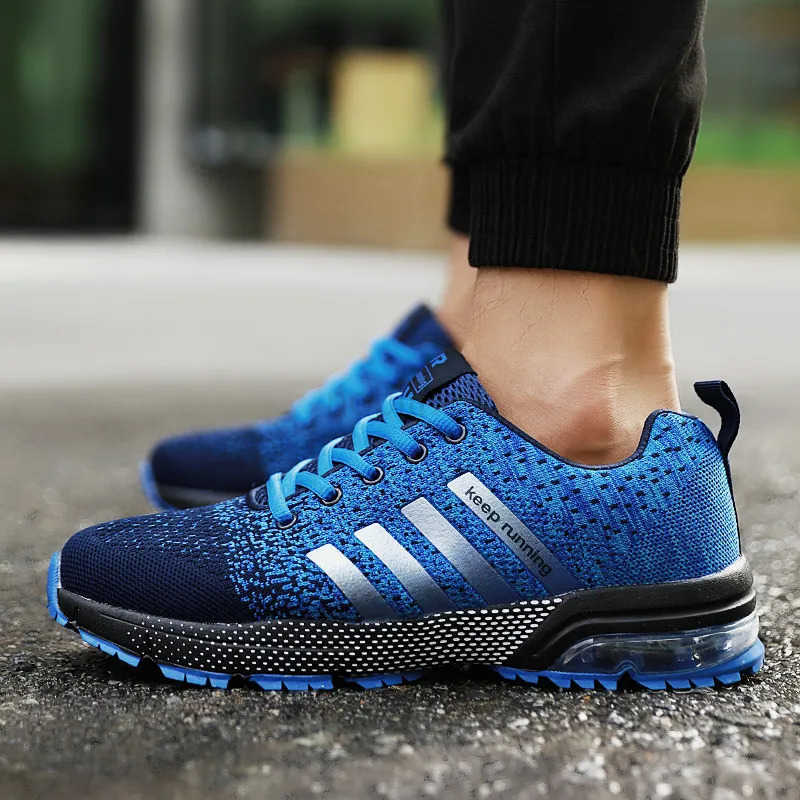 Air Running Shoes Men Lightweight Keep Running Sport Shoes Men Marath Trainers BIg Size Kint Breathable Shoes Unisex Sneakers Z250318