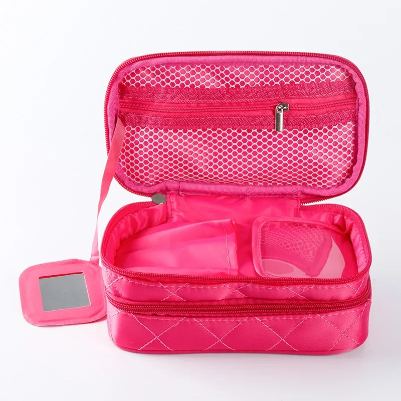 Women's Makeup Bag Double waterproof makeup bag Travel Essentials Organizer Large capacity multi-function makeup bag 250327