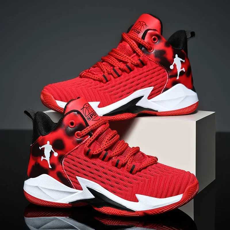 New breathable and comfortable childrens basketball shoes outdoor boys basketball shoes girls sports shoesXJ250318
