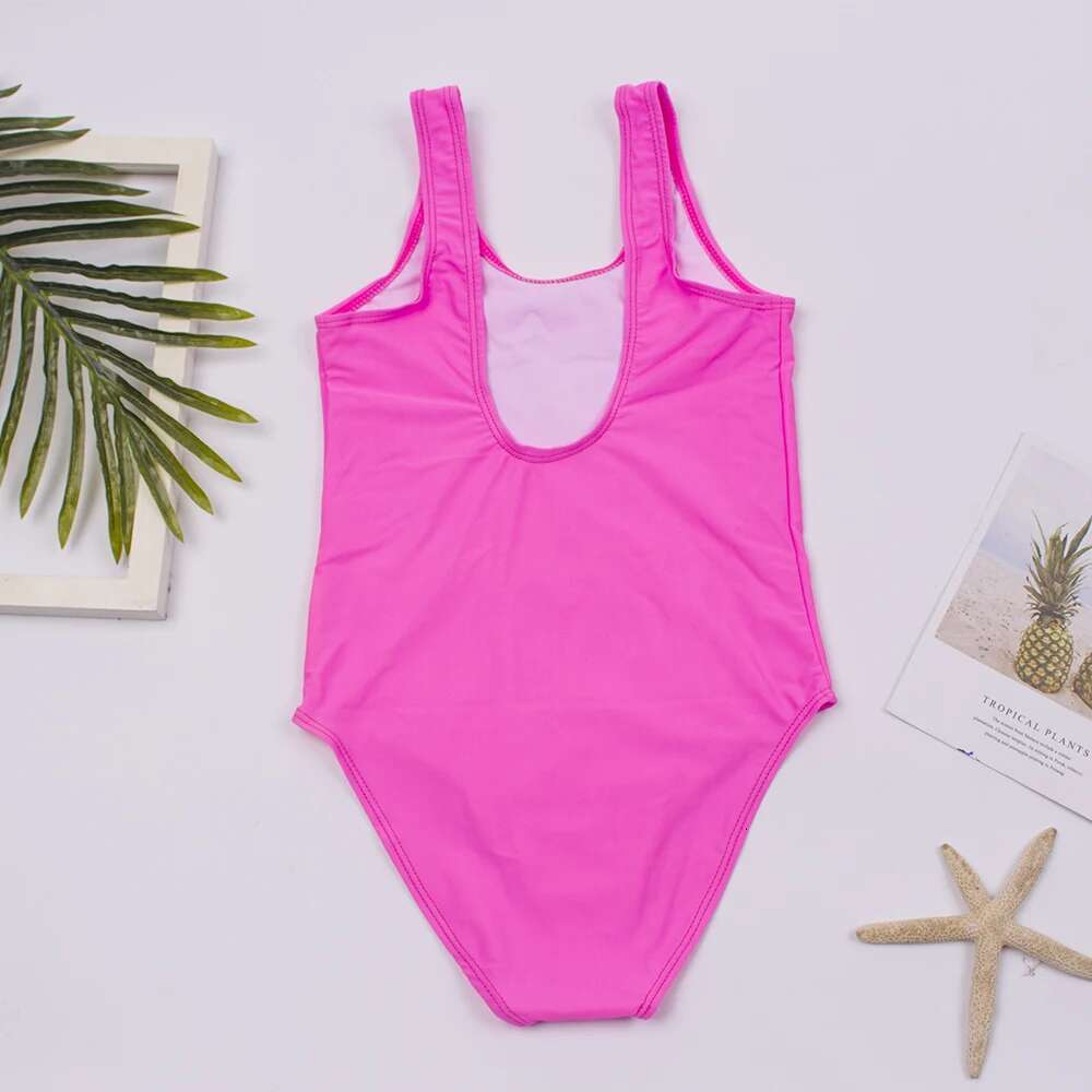 Children's swimsuit, wholesale, solid, printed, cute, monokini, 5-14 year old baby, A3042024