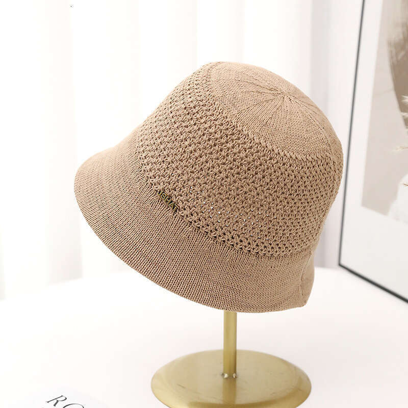 2024 autumn and winter new Japanese paper sunshade hat with hollowed out breathable fisherman casual basin hat, UV resistant