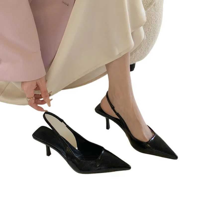 Wen Sier High H Pointy Sandals 2024 Summer New Fi Pumps Wen Buckle Strap Stilettos Ladies Sexy Sandals High H Y250317
