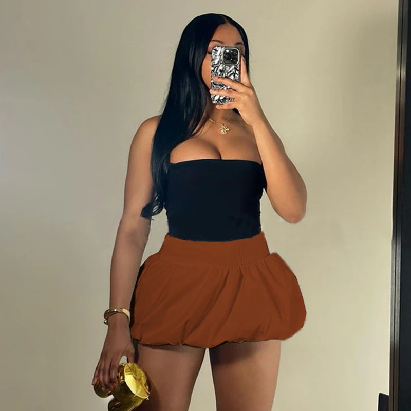 ss Mini Skirts Colorful Matching Ladys Bloomers Puff Skirts Y2K Womens sweet Short Skirts Club Sexy Female Skirts 250318