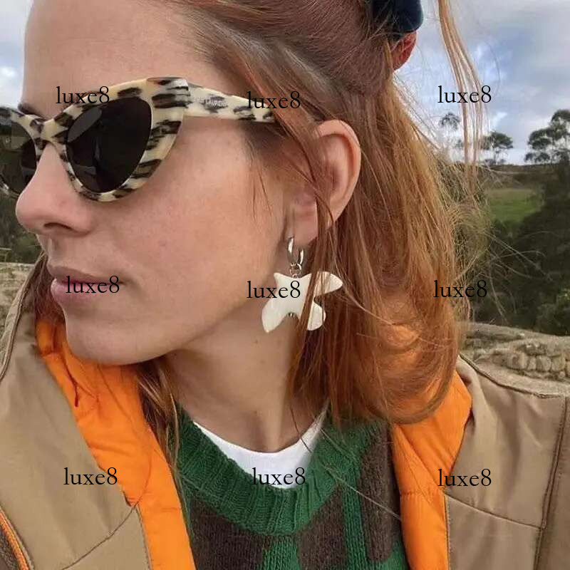 Fashion White Peace Dove Pendant Necklace Earrings for Women Vintage Metal Geometric Round Ear Hoop Jewelry Gift