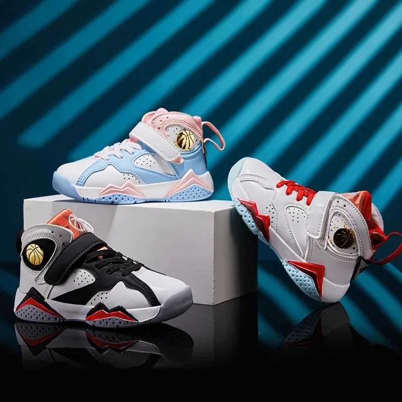 2024 childrens basketball shoes anti slip comfortable sports shoes boys outdoor training basketball sports shoes W250318