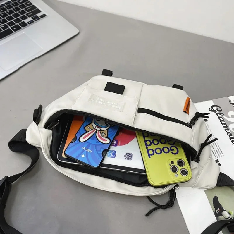 Chest Pack Woman 2025 Street Trend Waist Bag Unisex Outdoor Sports Fanny Pack Shoulder Bag Fashion Nylon Belt Bags Purse 250314