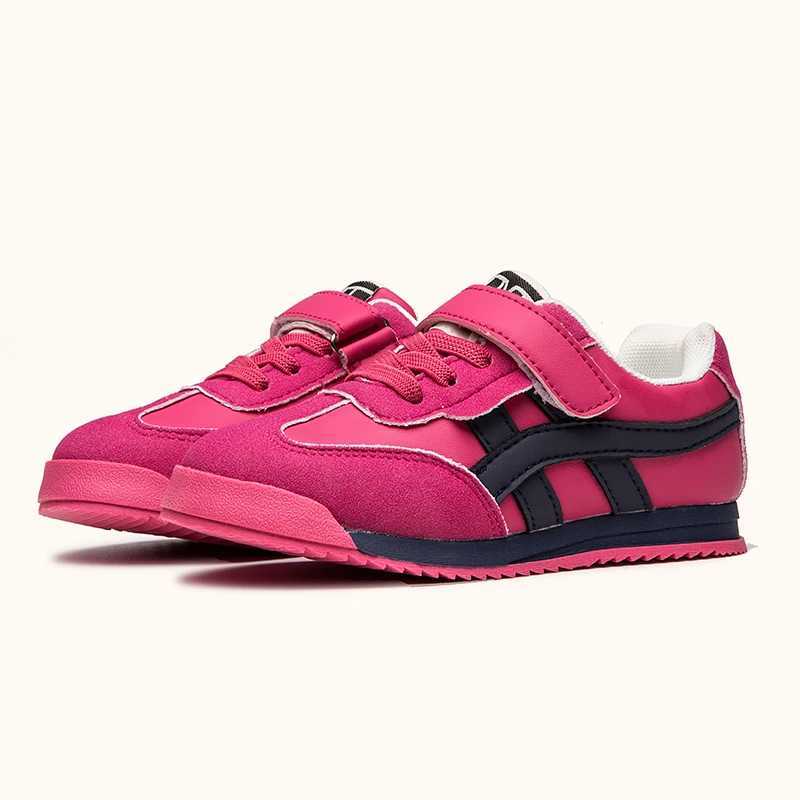 Childrens shoes for girls and boys breathable PU leather baby flat tennis shoes pink/black/gray sizes 26-37XJ250318