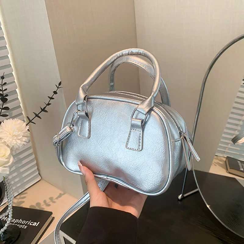 Texture PU Leather Small Top-handle Bags Solid Color Handbags Designer Casual Crossbody Shoder Bag For Daily Used Y250318