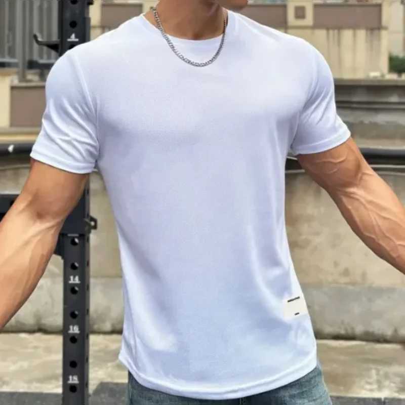 2018 new mens summer short sleeved fitness T-shirt running sports muscle T-shirt casual high-quality topT250318