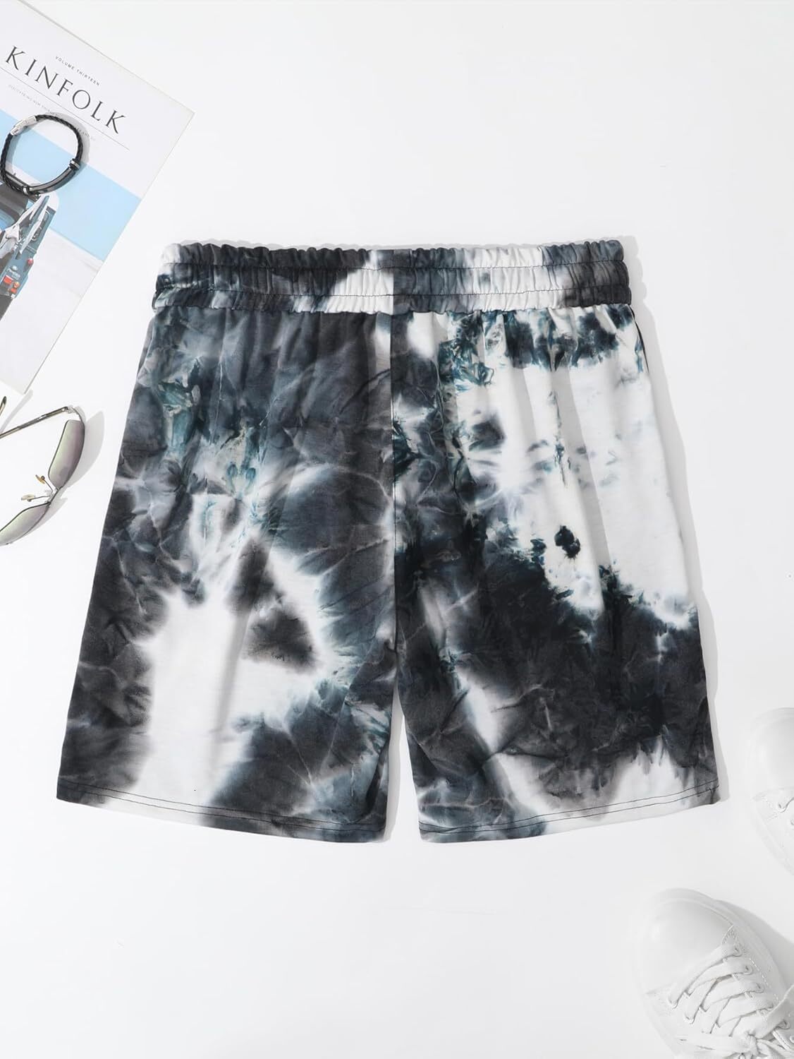 Men's Summer Casual Cartoon Print Drawstring Shorts Running Workout Shorts with Pocket Fashion shorts