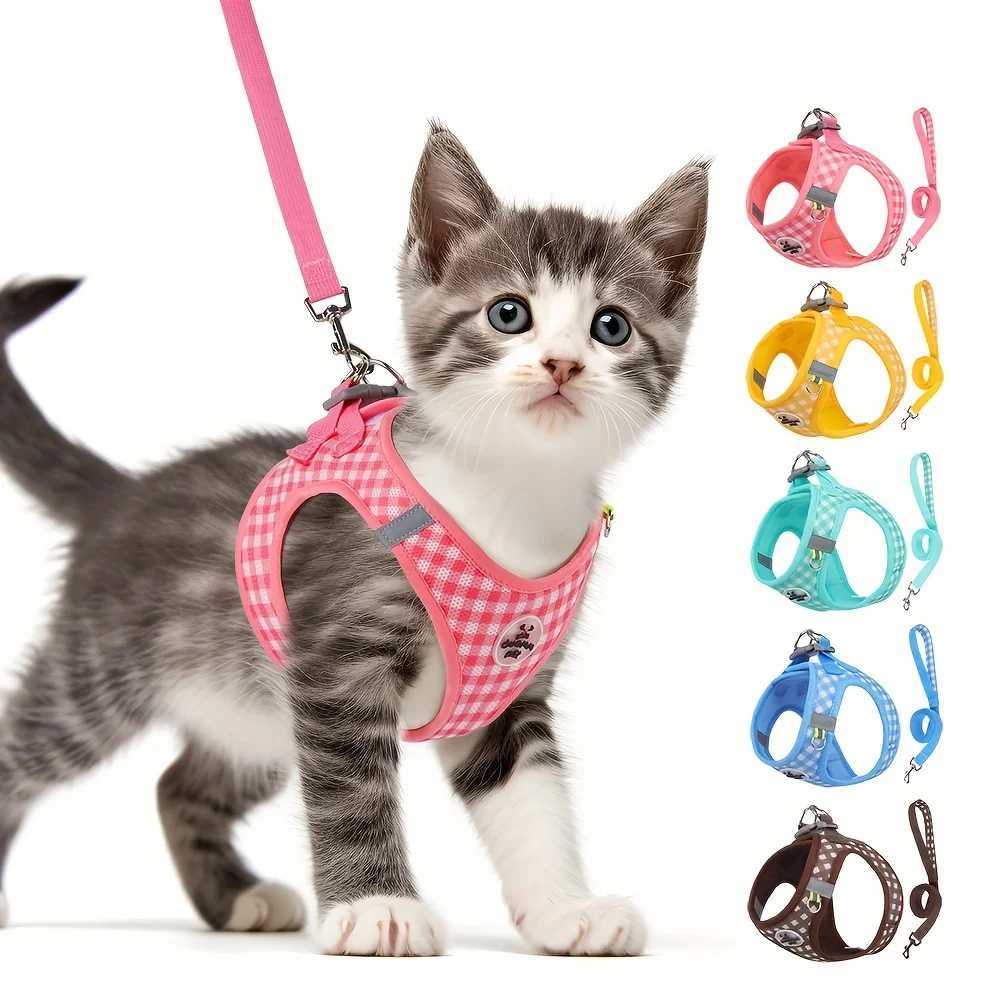Holiday Ginkgo Cat Strap Breathable Polyester with Metal Buckle and Reflective Strap for Safe WalkingT250318